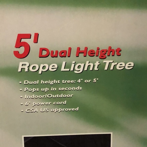 Sunbeam 5 Foot Duel Height Rope Light Tree - Picture 3 of 11